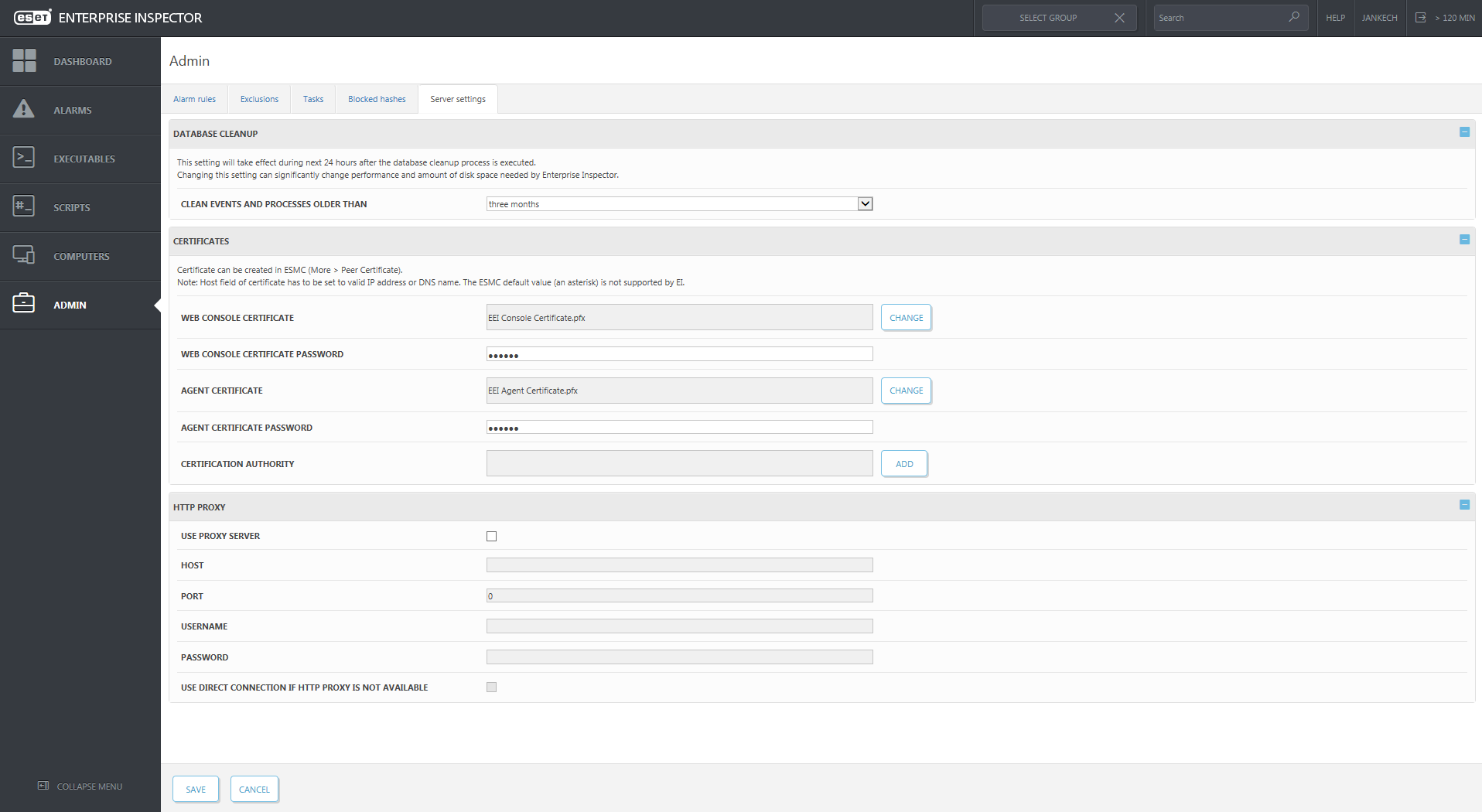 ESET-Enterprise-Inspector admin